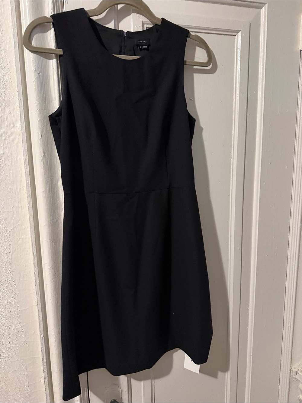 Theory Black Sleeveless Sheath Dress